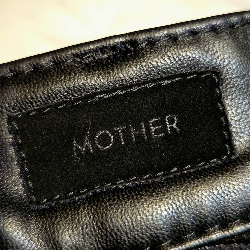 MOTHER Brand Black Leather THE INSIDER ANKLE Faux Show Vegan Leather Pants 28